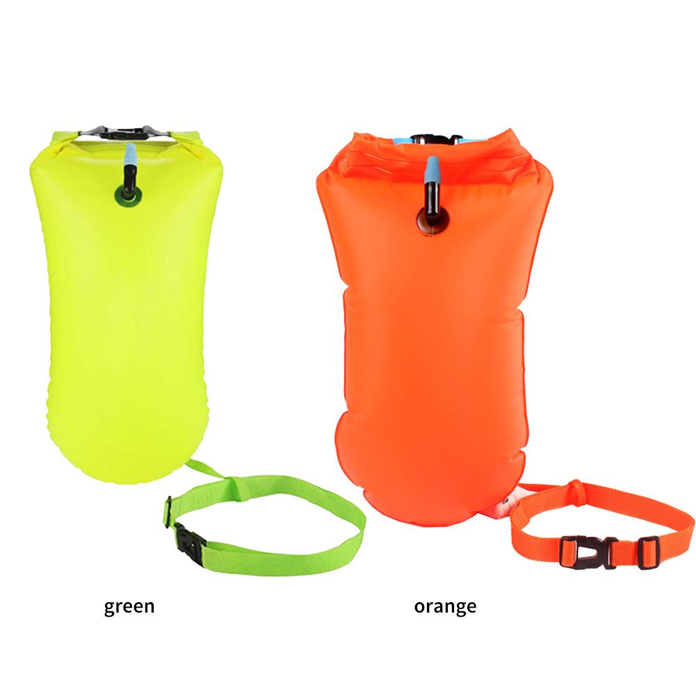 Outdoor Safety Swimming Buoy Multifunction Swim Float Bag with Waist Belt Lifebelt Storage Bag for Water Sports