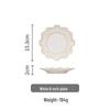 Nordic Retro Baroque Style Dinnerware Set: Embossed Plates and Bowls for Salad, Breakfast, Dessert, Pastry, and Steak.