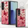 Luxury Butterfly Print Case For Samsung Z Fold 8 Ultra 7 6 5 Luxury Leather Skin Hard Folding Phone Cover For Galaxy Z Fold8 Fold7 Fold6