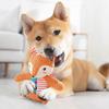New Interactive Pet Plush Toy for Cat And Dog - Cute Squeaky Bite Resistant Puzzle Chew Toy for Teeth Cleaning Pet Supplies
