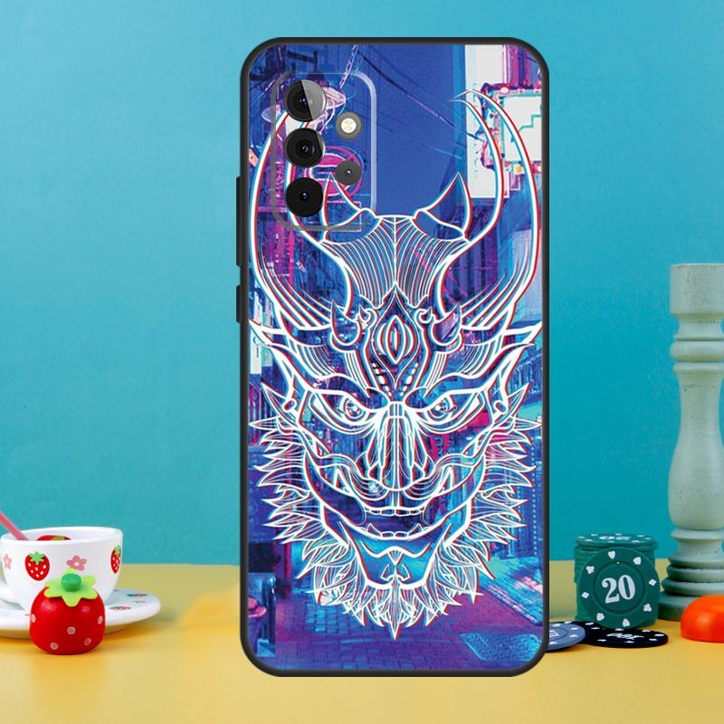 Étui Masque Hannya Oni Japonais Pour Samsung Galaxy A15 A16 A05 A26 A36 A56 A52 A53 A33 A13 A34 A54 A14 A35 A55 A22 A32