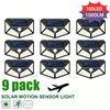 100 LED Solar Wall Lights Outdoor 4 Sides Luminous Motion Sensor IP65 Waterproof Sunlight Street Light for Decor Garden Garage