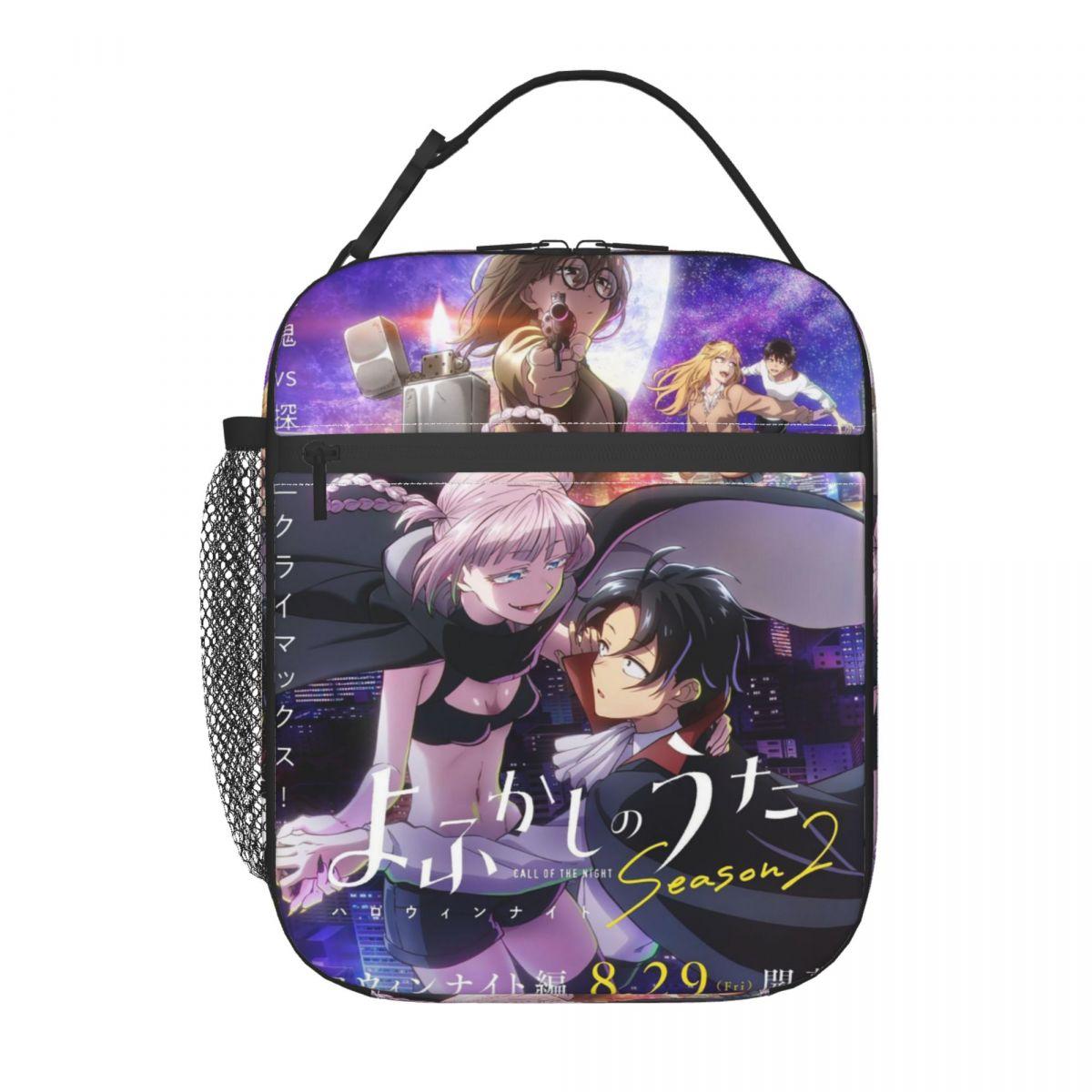 

Anime Call Of The Night Insulated Lunch Bag for Kids School Cooler Thermal Food Box Tote Portable Lunch Boxes Container One Size