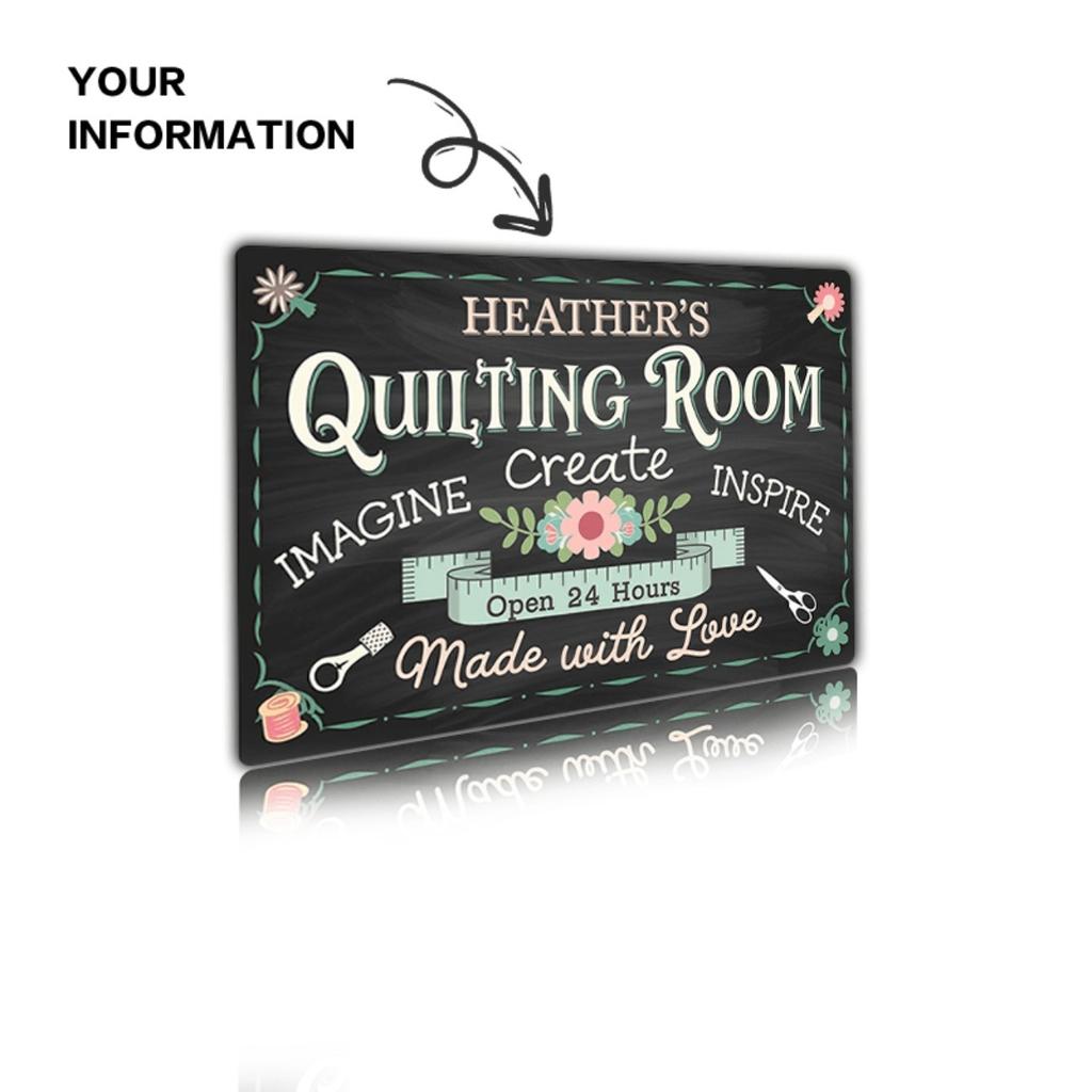 Personalized Custom Name Metal Tin Sign Retro Wall Art Home Room Decor Vintage Plaque