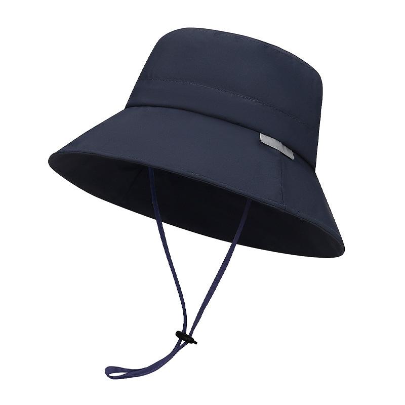 New Waterproof Reflective Bucket Hats For Women Men Outdoor Drawstring Cap Panama Sunhat Hiking Fishing Hat Fisherman Caps