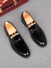 Fashion New Men's Suede Leather Loafers Pointed Black Comfort Business Flats Shoes Male Designer Homecoming Wedding Dress Footwear