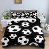 Juego de Cama 3D de Fútbol Fresco Funda Nórdica Fundas de Almohada Edredón Ropa de Cama Decoración de Habitación Para Niños Regalo Tamaño Individual Queen King