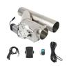 Universelles 2,5'' 3'' Doppelauslassventil Elektrisches Auspuffrohr Schalldämpfer Auspuffklappe Cut Out Ventil Kit Edelstahl TP-1028A
