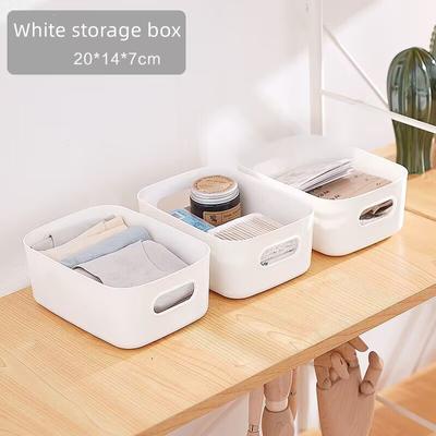 Storage Box Desktop Plastic Box Cosmetic Organizer Box Kitchen Storage Box Snack Storage Basket