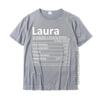 LAURA Nutrition Personalized Name Funny Christmas Gift Idea T-Shirt Prevailing Casual Tshirts Cotton Men's Tees Classic