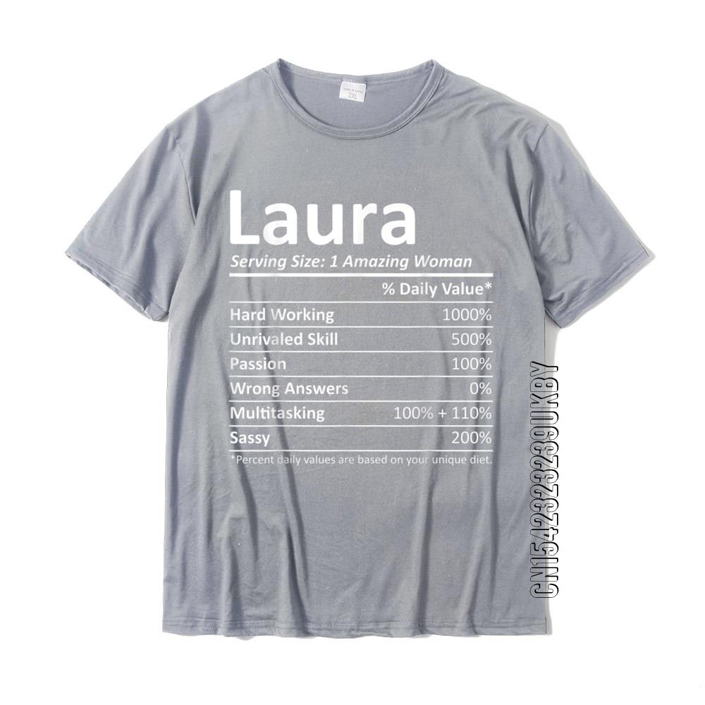 LAURA Nutrition Personalized Name Funny Christmas Gift Idea T-Shirt Prevailing Casual Tshirts Cotton Men's Tees Classic