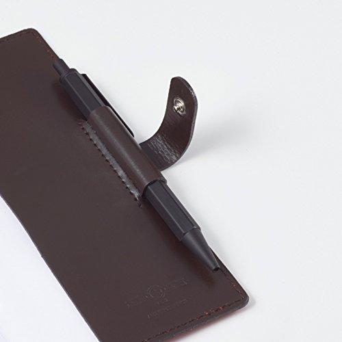 Quo Vadis DUO Leather Notebook Cover, 10x15cm, Rouge & Cafe, Qv10x1519rg