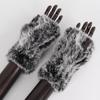New Arrival Female Natural Rabbit Fur Gloves Knitted Warm Real Rex Rabbit Fur Mittens Women Winter Outdoor Rex Rabbit Fur Gloves