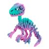 3D Printed Articulated Raptor Skeleton Figurine Dinosaur Bones Poseable ModelToy For Home Office Decors and Collector