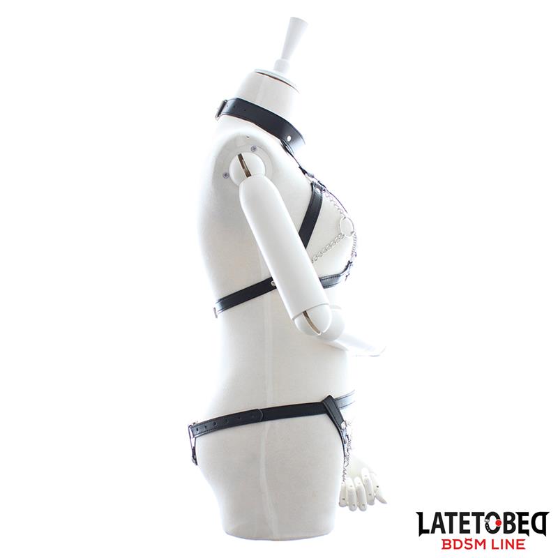 Bondage Bra and Panties Set with Chains