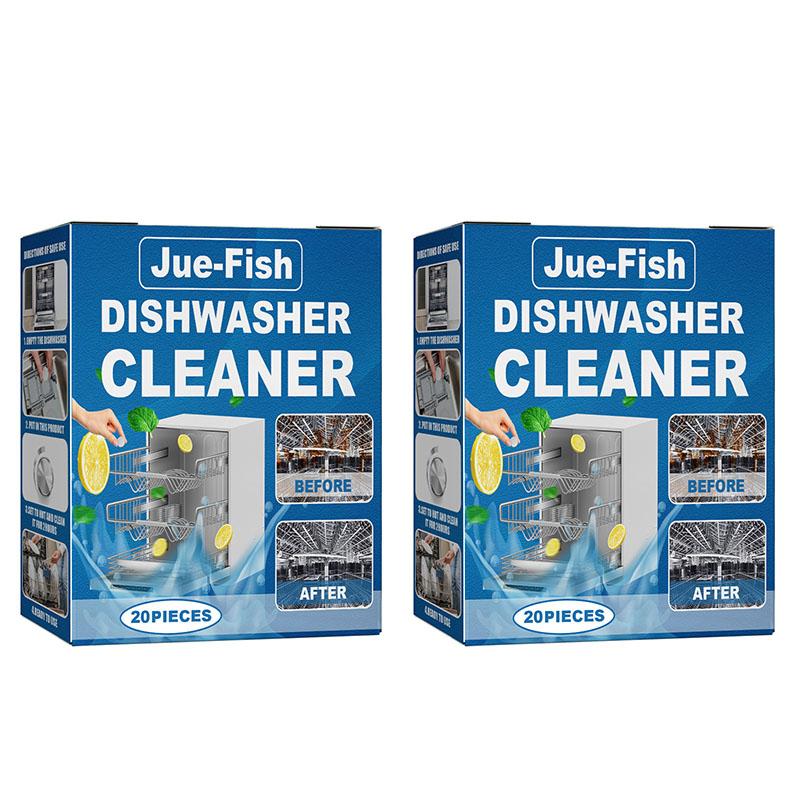 80/40/20 Stück Geschirrspülertabs zur Entfernung von Kalk & Gerüchen Geschirrspülerreiniger Hochwirksame Küchenreinigungswerkzeuge 40pcs-2pack gray