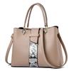 Handing Tassel Ornament Handbags Trendy Patchwork Color Shoulder Bag for Women Middle Totes Purse Office Lady Crossbody Bags