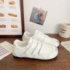 2024 Autumn and Winter New Fashion Casual Velcro Sports Single Shoes, Small White Shoes, Thick Soles Increase Height, and Wear German Training Shoes F