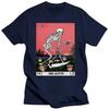 Handsome Mens Death Tarot T-shirt Short-Sleeve Cotton Tshirt Major Arcana Halloween Spooky Skeleton Creepy Tees Shirt Apparel