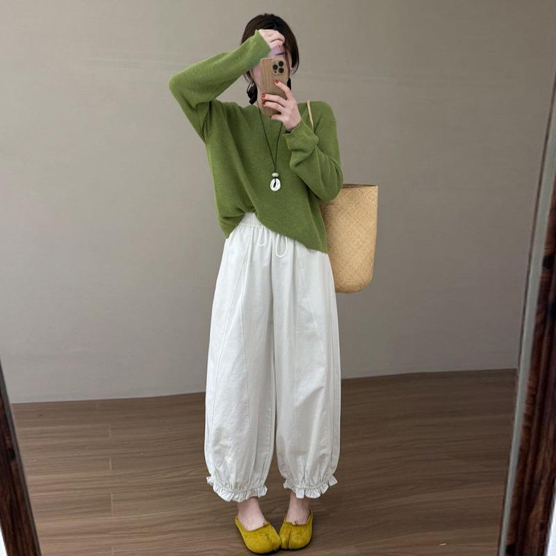 2026 Summer Maternity Wide-Leg Lantern Pants M
