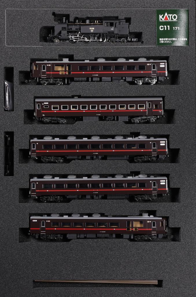 KATO N gauge C11 series 500 series Winter set Special project product Railway model Steam locomotive 171+14 "SL Wetland" 6-car 10-1958
