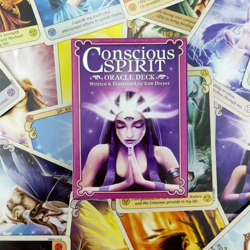 Conscious Spirit Oracle Cards Tarot Board Game Party Multiplayer Casual Puzzle Game Card Game