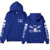 Tokyo Revengers Team Walhalla Double-sided Hoodie, Wing Logo Long Sleeve Pullover Sweatshirt Unisex Anime Hoodie with Japanese Sleeve Print