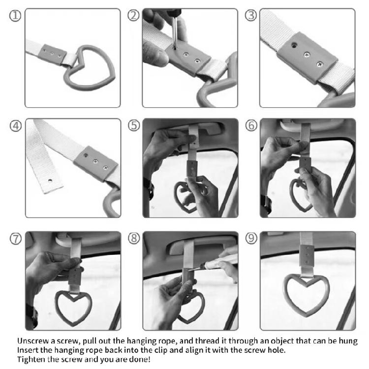 Hand Strap Loops Bumper Warning Rings Handles Warning Anti Static Towing Straps