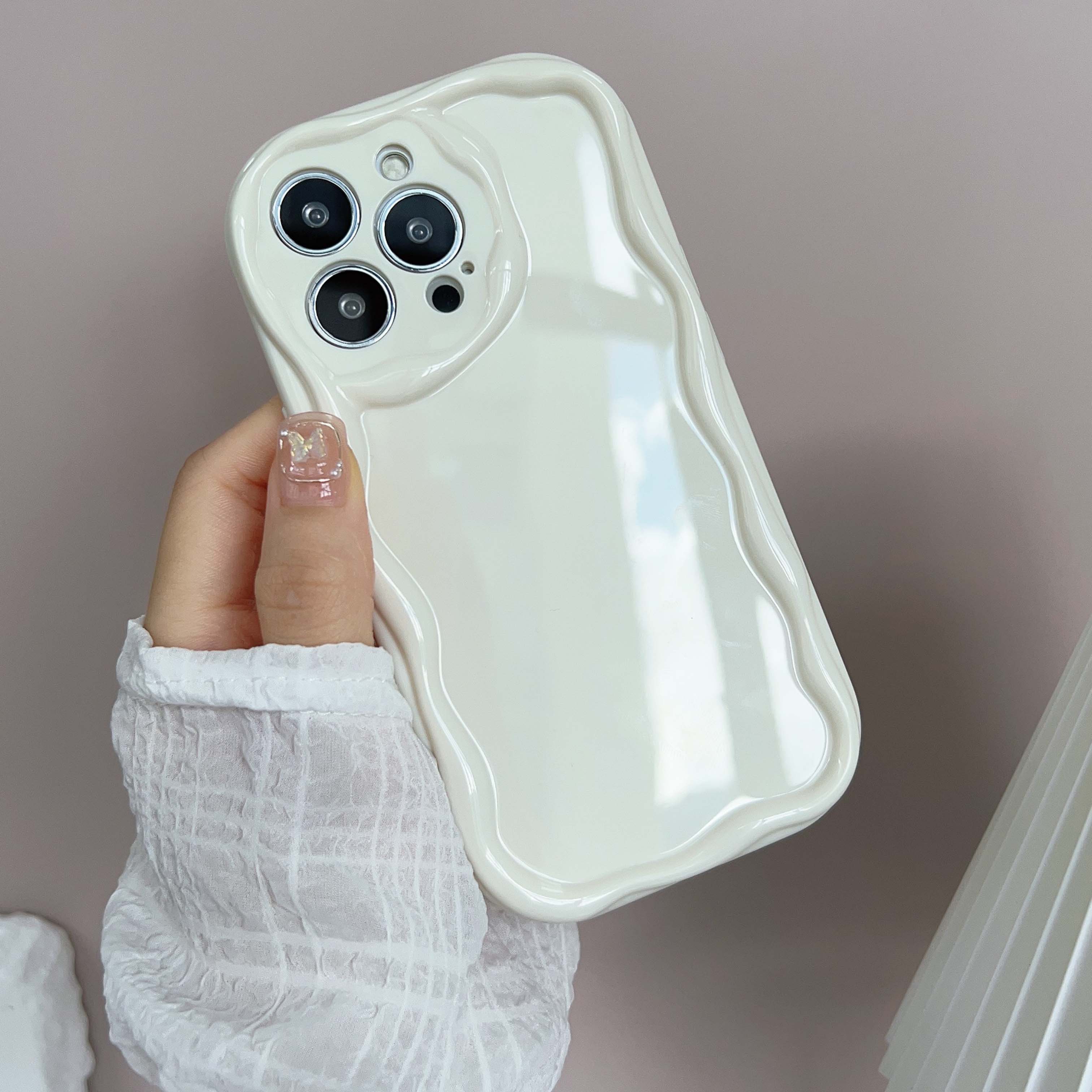 Роскошный волнистый чехол для телефона iPhone 15 14 13 Pro Max 8 Plus XR Samsung S24 S23 — фото 4