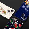 Christmas New Year Phone Phone Case For iPhone Apple 15 14 13 12 11 Pro Max Mini 7 8 Plus XR XS X SE 2020 Black Silicone Cover