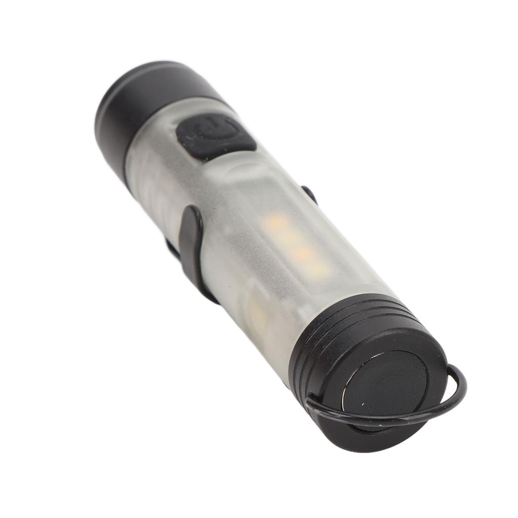 Compact LED Flashlight USB Rechargeable Pocket Flashlight with Clip and Magnet for Hiking Travel Outdoor Emergency