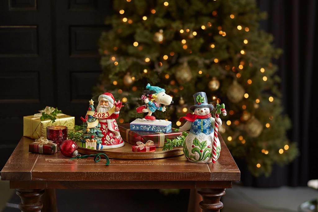 Enesco Peanuts by Jim Shore Snoopy and Woodstock Ice Skating Figure 6013050 6.25" Multicolor,