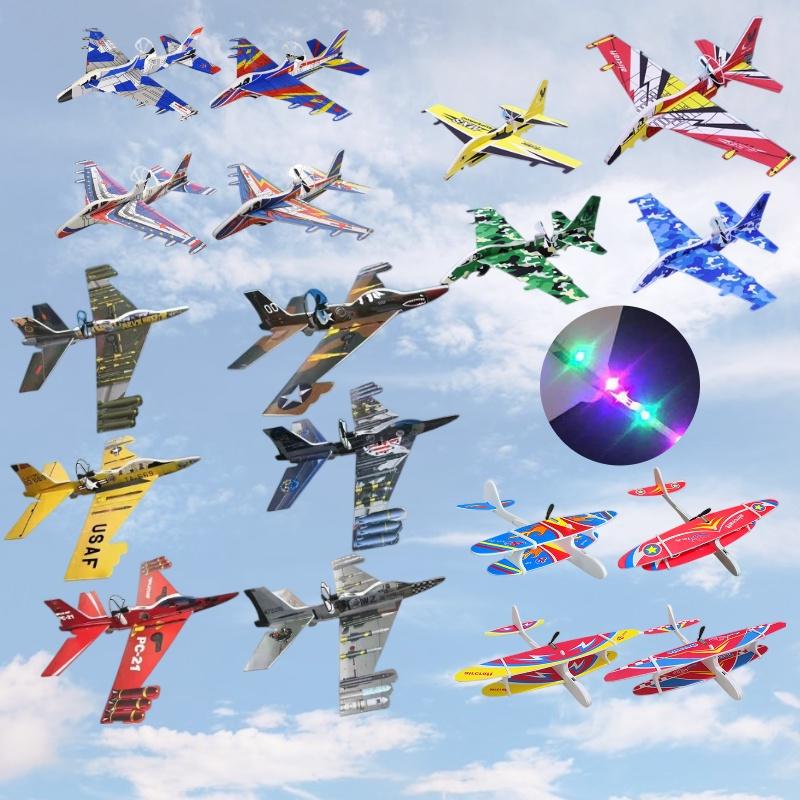 Electric Hand Throwing Glider Usb Rechargeable Fighter Plane With Durable Foam
