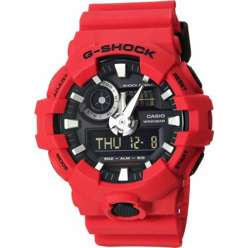 

Casio Men s G SHOCK Quartz Resin Casual Watch, One Size, Red