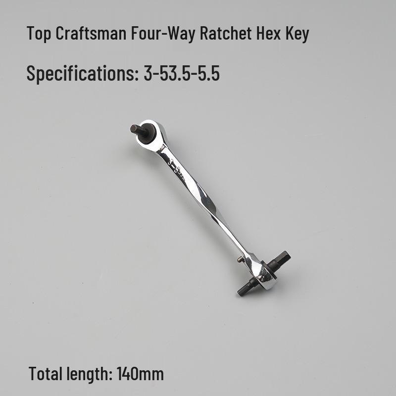 Craftsman 4-Way Ratcheting Hex Key Wrench with Hexagonal Handle