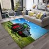 3D Retro Auto Traktor LKW Serie Teppich für Zuhause Wohnzimmer Schlafzimmer Sofa Fußmatte Dekor, Kinderzimmer Teppich Rutschfeste Bodenmatte