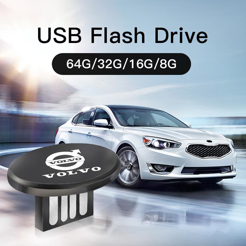 AABAU1 Stick USB de Mare Capacitate cu Emblema Mașinii Accesorii Auto Pentru Volvo Xc60 Xc90 V40 V60 S60 V50 V90 S80 C40 XC40 V70 XC70 C30 C70 Rdesign