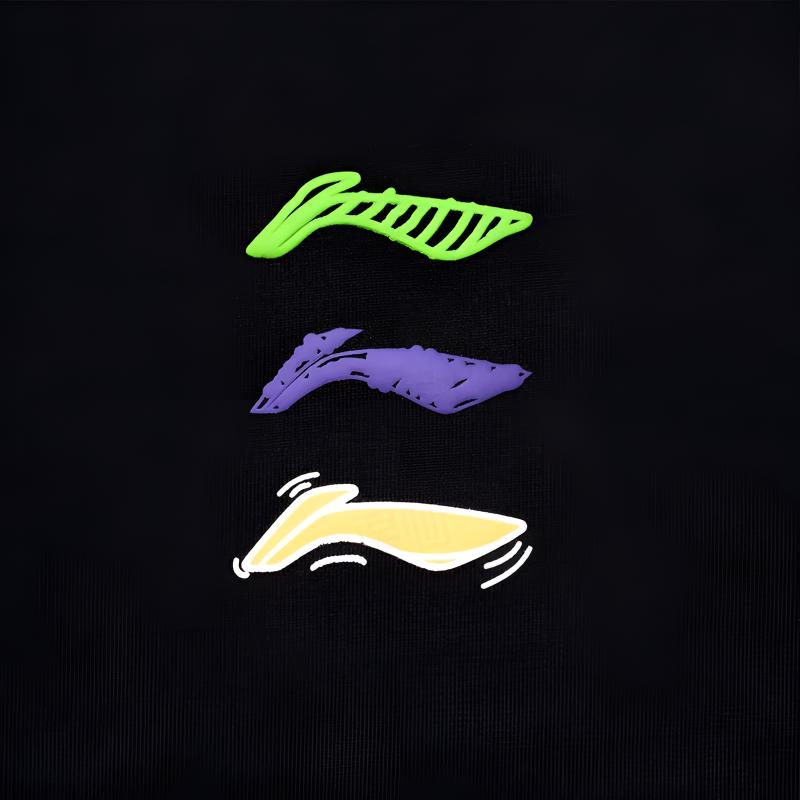 Li Ning Logo Printed Fashion Simple Breathable Comfortable Round Neck Pullover Short Sleeve T-Shirt Casual Sports Set Unisex Tops YHSV373-2+YKSV147-2