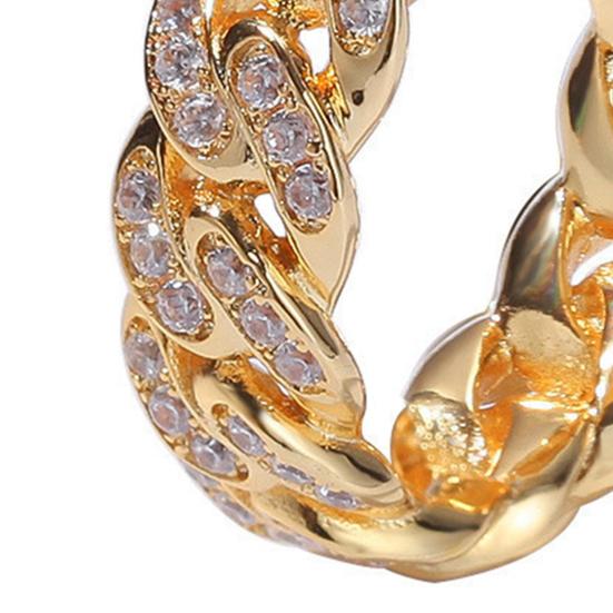 Vridt Ring Kreativ Kubisk Smykker Ring Finger Zirkonia Ring for Gave