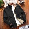 Giacca da Uomo Moda Double-Sided a Manica Lunga con Bavero, Giacca Casual da Lavoro con Zip