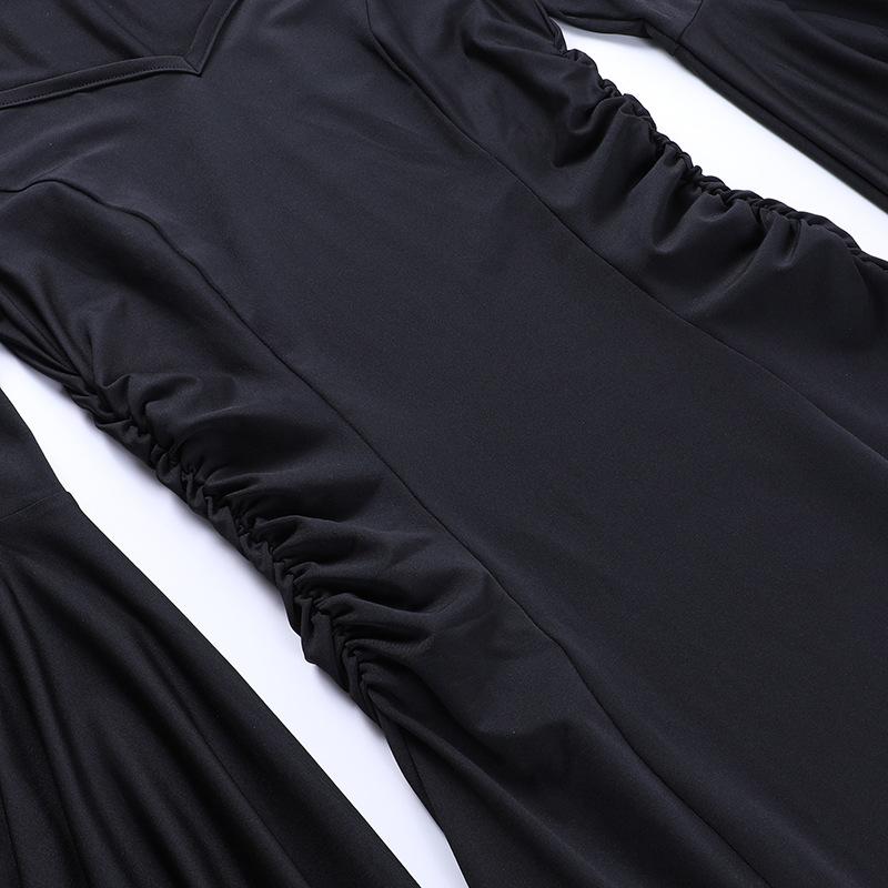 GMXIA Spice Girls Fashion Temperament Schlankes Kleid Sommer Fledermausärmel Fischschwanz Kleid Damenkleid