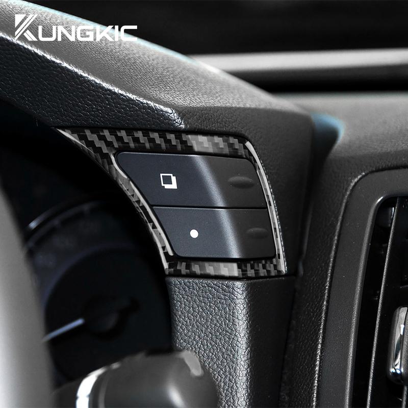 For Infiniti G25 2010-2013 G35 2007 2008 G37 2008-2011 2012 2013 Real Soft Carbon Fiber Car Cruise Control Button Trim Sticker.