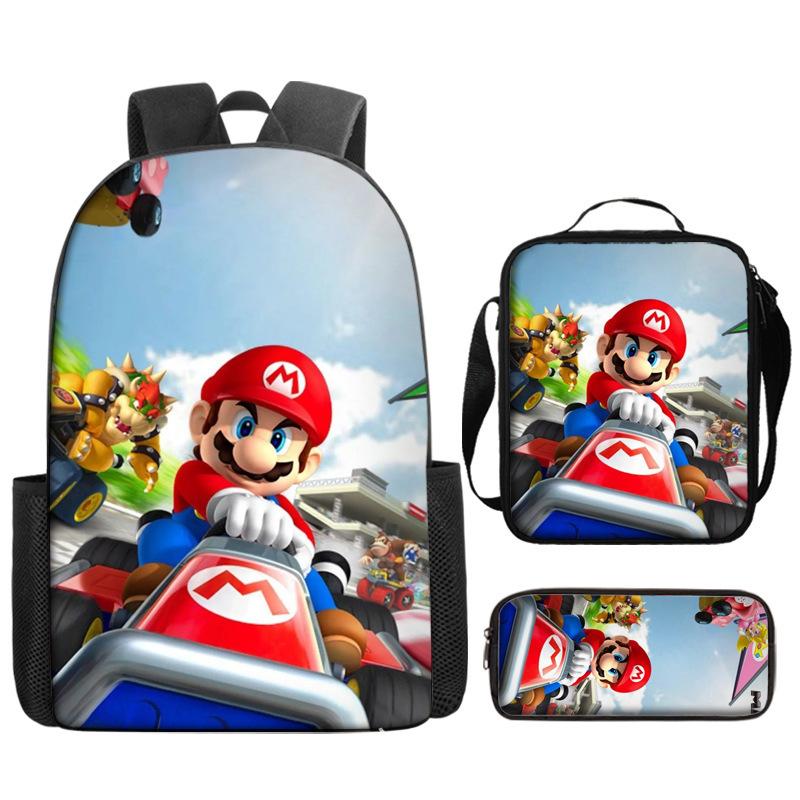 Super Elementary School Bag Cartoon Anime Backpack Mario Backpack Super Satchel