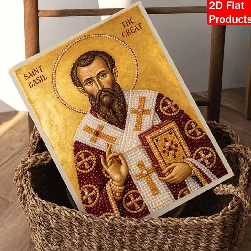 DIY 3D Pearl Diamond Painting Saint Basil The Great Art Set Home Decor Art Set Wall Art