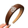 Rhinestone Letter Wide-Edge Skull Headband – 2022 Korean Trend Hair Accessory