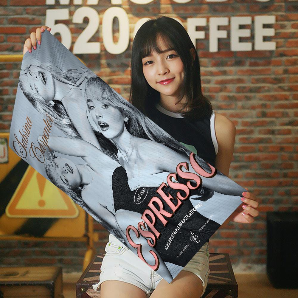 Fashion Singer S-sabrina Carpenter Beach Towel For Kids Bath Towel Pool Towel Vacation Gift Picnic Towel Party Gift