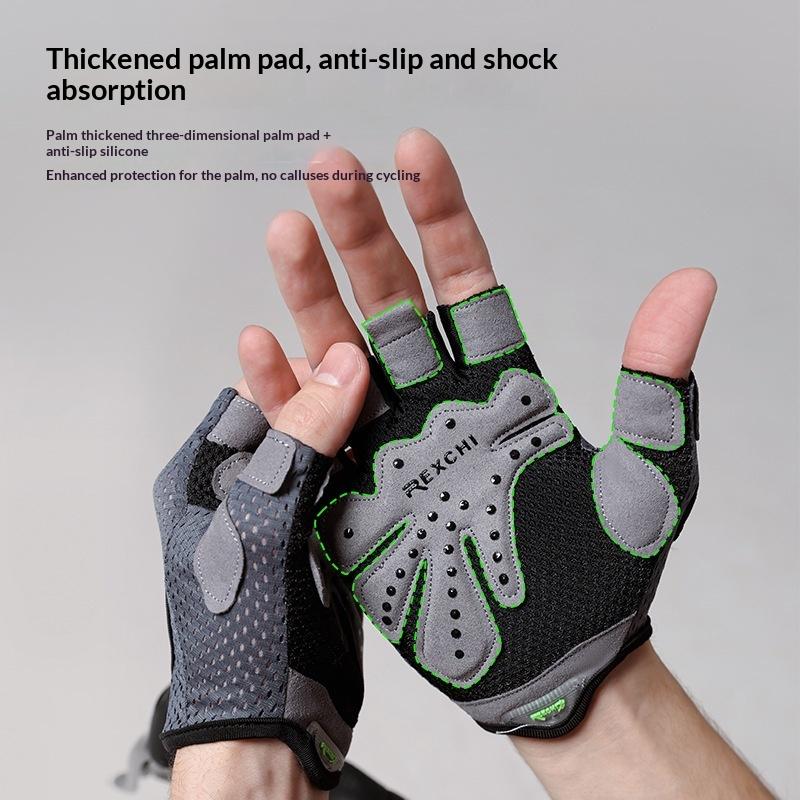 1Pair Gym Gloves Fitness Weight Lifting Body Building Training Sports Gloves Workout Half Finger Hand Protector For Men Women