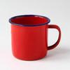 Retro Style Multi-use Water Mug Enamel Practical Non-sliding Base Drink Mug for Home