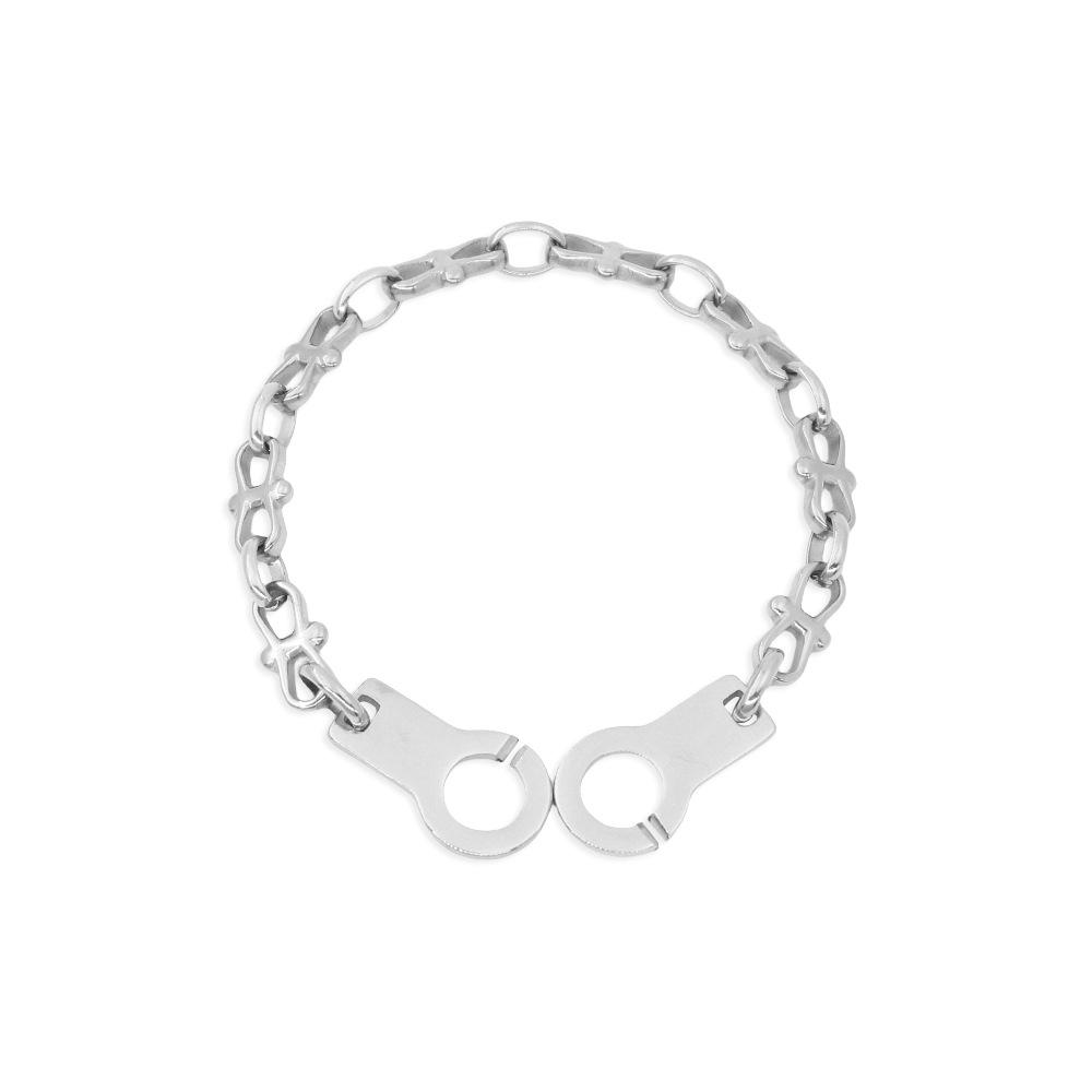 European-American Original Design Versatile Stainless Steel Women s Collarbone Chain & Bracelet Set