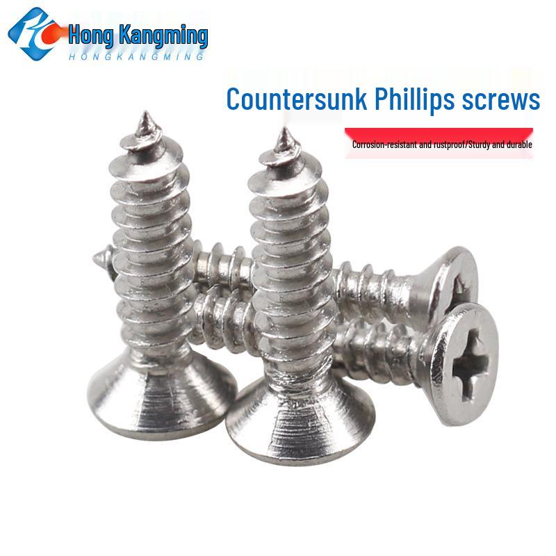 Stainless Steel KA Phillips Countersunk Self-Tapping Wood Screw M3M4M5 Flat Head
